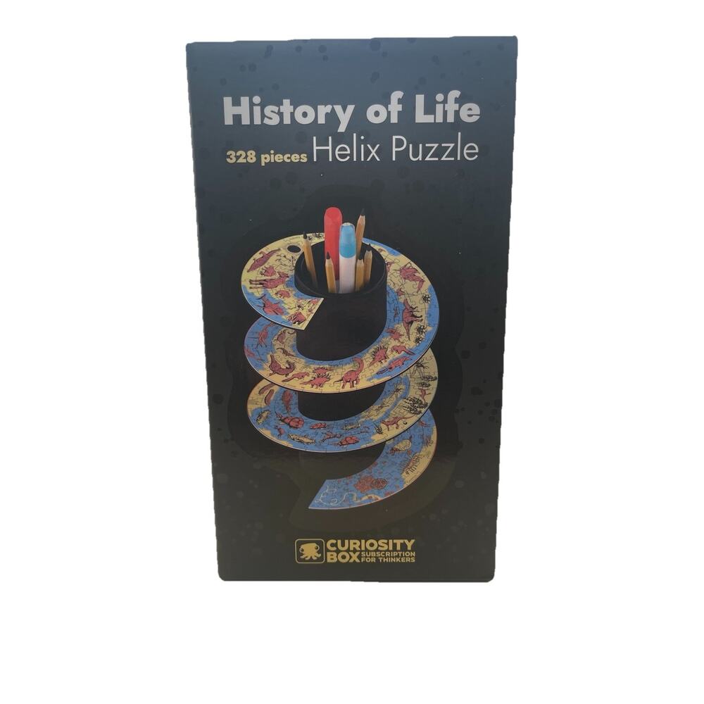 Curiosity Box Helicoid Jigsaw History Of Life Helix Puzzle CA4 Multicolor 328 pc